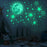 2Pcs / Set Glow in the Dark Astronaut Wall Stickers Space Theme Self Adhesive Decals for Kids Bedroom - 5