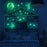 2Pcs / Set Glow in the Dark Astronaut Wall Stickers Space Theme Self Adhesive Decals for Kids Bedroom - 7