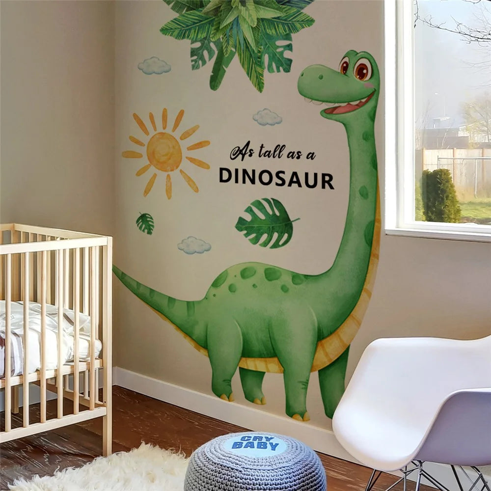 Cartoon Dinosaur Wall Sticker Self Adhesive Decorative Wallpaper Removable PVC Decal for Kids Room - BM2062 - 2
