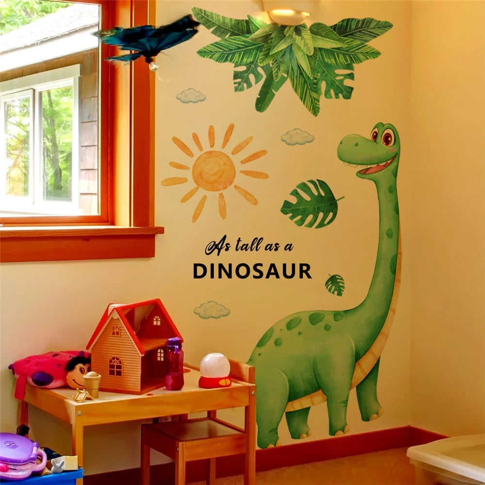 Cartoon Dinosaur Wall Sticker Self Adhesive Decorative Wallpaper Removable PVC Decal for Kids Room - BM2062 - 6