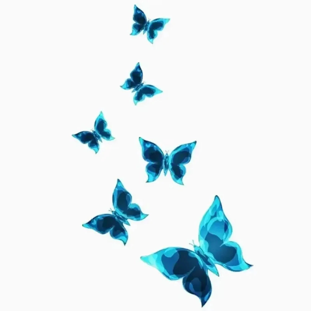 Glow in the Dark Butterfly Light Switch Stickers Self Adhesive Wall Decals for Bedroom Living Room Decoration - 1