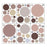 6Pcs / Set Polka Dot Pattern Decorative Wall Stickers Self Adhesive Removable PVC Decals - Style A - 1