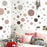 6Pcs / Set Polka Dot Pattern Decorative Wall Stickers Self Adhesive Removable PVC Decals - Style A - 2