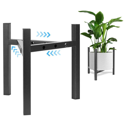 Indoor Adjustable Plant Stand Metal Modern Heavy Duty Stable Flower Pot Holder - 1