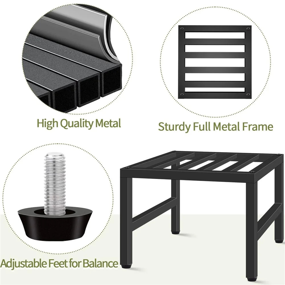 Metal Plant Stand Indoor Outdoor Display Rack Flower Pot Holder for Garden Living Room Balcony - 3