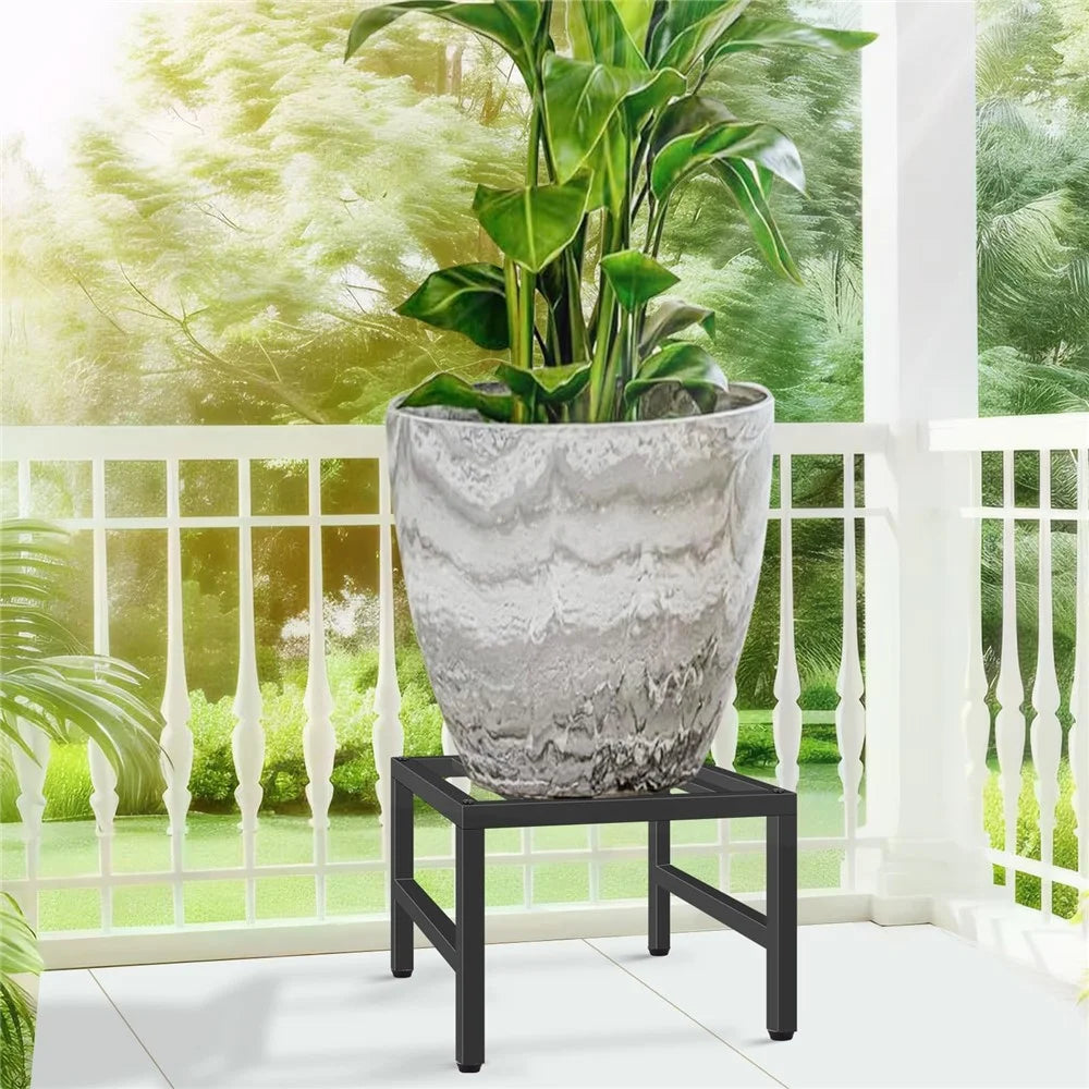 Metal Plant Stand Indoor Outdoor Display Rack Flower Pot Holder for Garden Living Room Balcony - 4