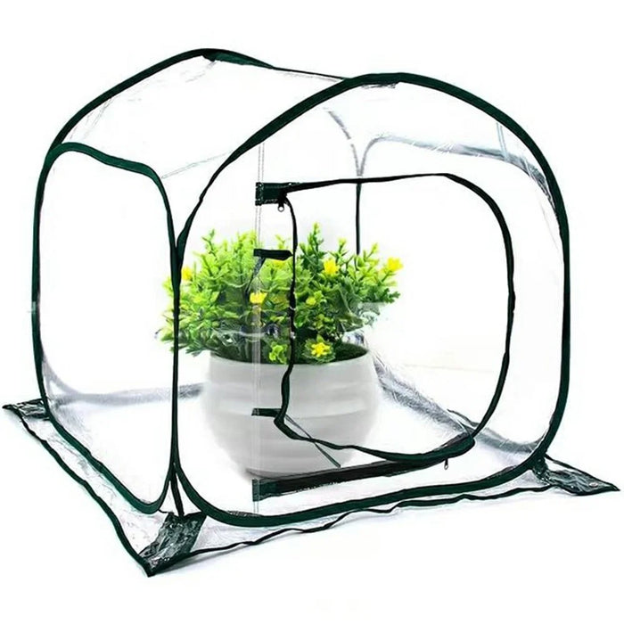 Foldable Greenhouse Mini Portable Plant Shelter Garden Grow House Outdoor Indoor Warm Cover for Balcony Patio - 1