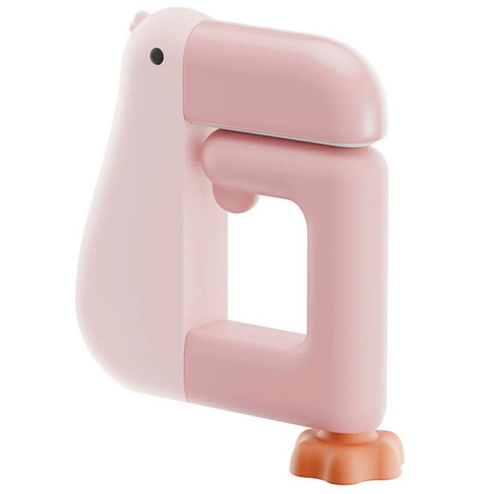 Adjustable Desk Storage Hook for Students Cute Duck Design Backpack Hanger Table Edge Clip Space Saving - Pink - 1