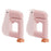 2Pcs Adjustable Desk Storage Hook for Students Cute Duck Design Backpack Hanger Table Edge Clip Space Saving - Pink - 1