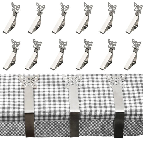 12Pcs Butterfly Tablecloth Clips Picnic Table Clamps for Party / Wedding / Home / Restaurant / Camping Accessories - 1