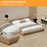 4Pcs Bed Sheet Fasteners Universal Anti Slip Clip Holders Invisible Pinless for Bedding / Mattress Cover - White - 4