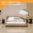 4Pcs Bed Sheet Fasteners Universal Anti Slip Clip Holders Invisible Pinless for Bedding / Mattress Cover - White - 5