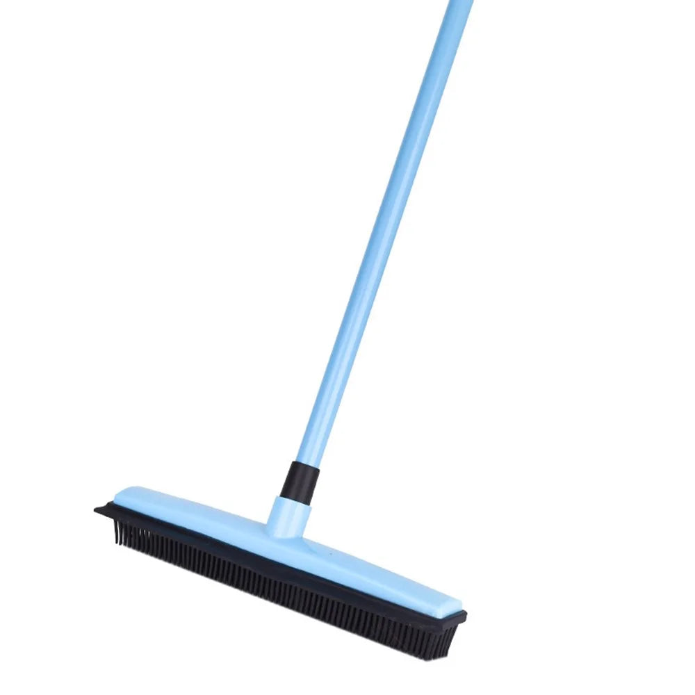 Silicone Head Pet Hair Removal Broom for Carpet Multifunction Floor Brush with Telescopic Handle - 1