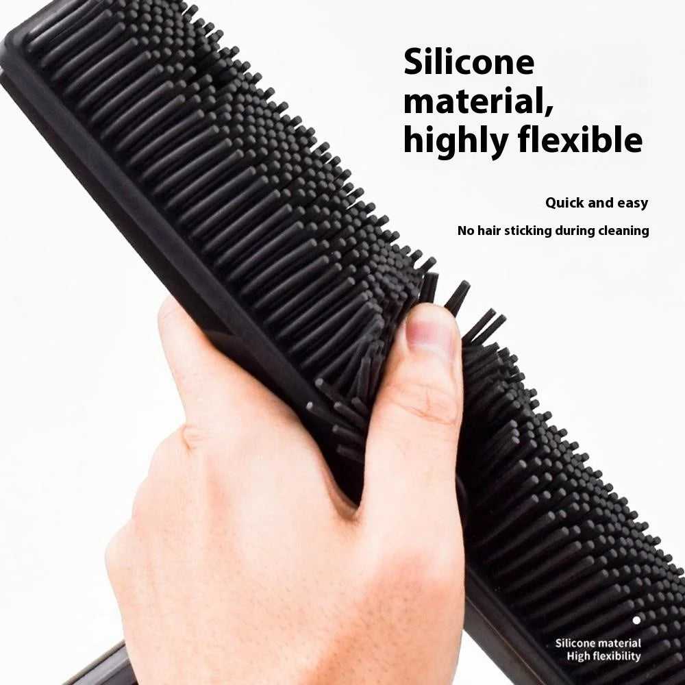 Silicone Head Pet Hair Removal Broom for Carpet Multifunction Floor Brush with Telescopic Handle - 5