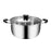 22cm Stainless Steel Thicken Soup Pot Double Handle Gas Stove Cookware with Glass Lid (BPA Free, No FDA) - 1