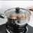 22cm Stainless Steel Thicken Soup Pot Double Handle Gas Stove Cookware with Glass Lid (BPA Free, No FDA) - 3
