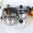 22cm Stainless Steel Thicken Soup Pot Double Handle Gas Stove Cookware with Glass Lid (BPA Free, No FDA) - 5