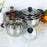 Stainless Steel Thickened 24cm Soup Pot Double Handle Gas Stove Cookware with Glass Lid (BPA Free, No FDA) - 3