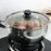 Stainless Steel Thickened 24cm Soup Pot Double Handle Gas Stove Cookware with Glass Lid (BPA Free, No FDA) - 5