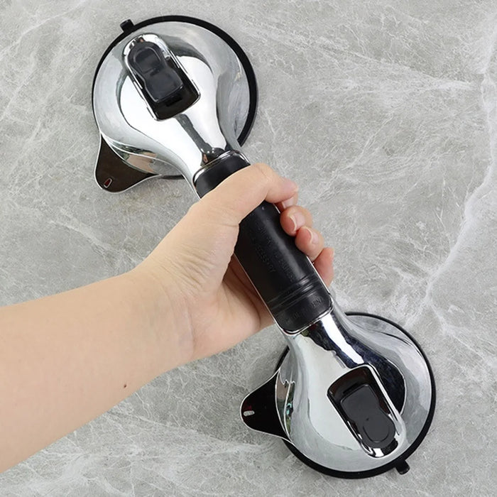 Bathroom Children Elderly Safety Handle Suction Cup Grab Bar for Bathtub Wall Glass Door - 3