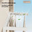 Foldable Clothes Drying Rack Space Saving ABS Carbon Steel Balcony Indoor Laundry Hanger, 70cm Length - 3
