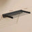 Foldable Clothes Drying Rack Drilling Mount ABS Carbon Steel Balcony Indoor Laundry Hanger, 85.5cm Length with Bar - Black - 2