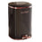 15L Electroplated Dual Layer Waste Bin Plastic Foot Pedal Trash Can with Lid for Kitchen Living Room, Size S - Black - 1