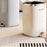 15L Electroplated Dual Layer Waste Bin Plastic Foot Pedal Trash Can with Lid for Kitchen Living Room, Size S - Black - 3
