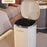 15L Electroplated Dual Layer Waste Bin Plastic Foot Pedal Trash Can with Lid for Kitchen Living Room, Size S - Black - 4