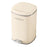 20L Electroplated Dual Layer Waste Bin Plastic Foot Pedal Trash Can with Lid for Kitchen Living Room, Size L - Cream White - 1