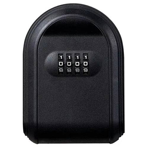 Key Storage Box with Password Lock for Home Office Construction Site Wall Mounted Plastic Security Key Keeper - Black - 1