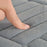 40 x 60cm Coral Fleece Doormat Embossed Memory Foam Bath Mat Non Slip Absorbent Bathroom Rug - Light Grey - 7