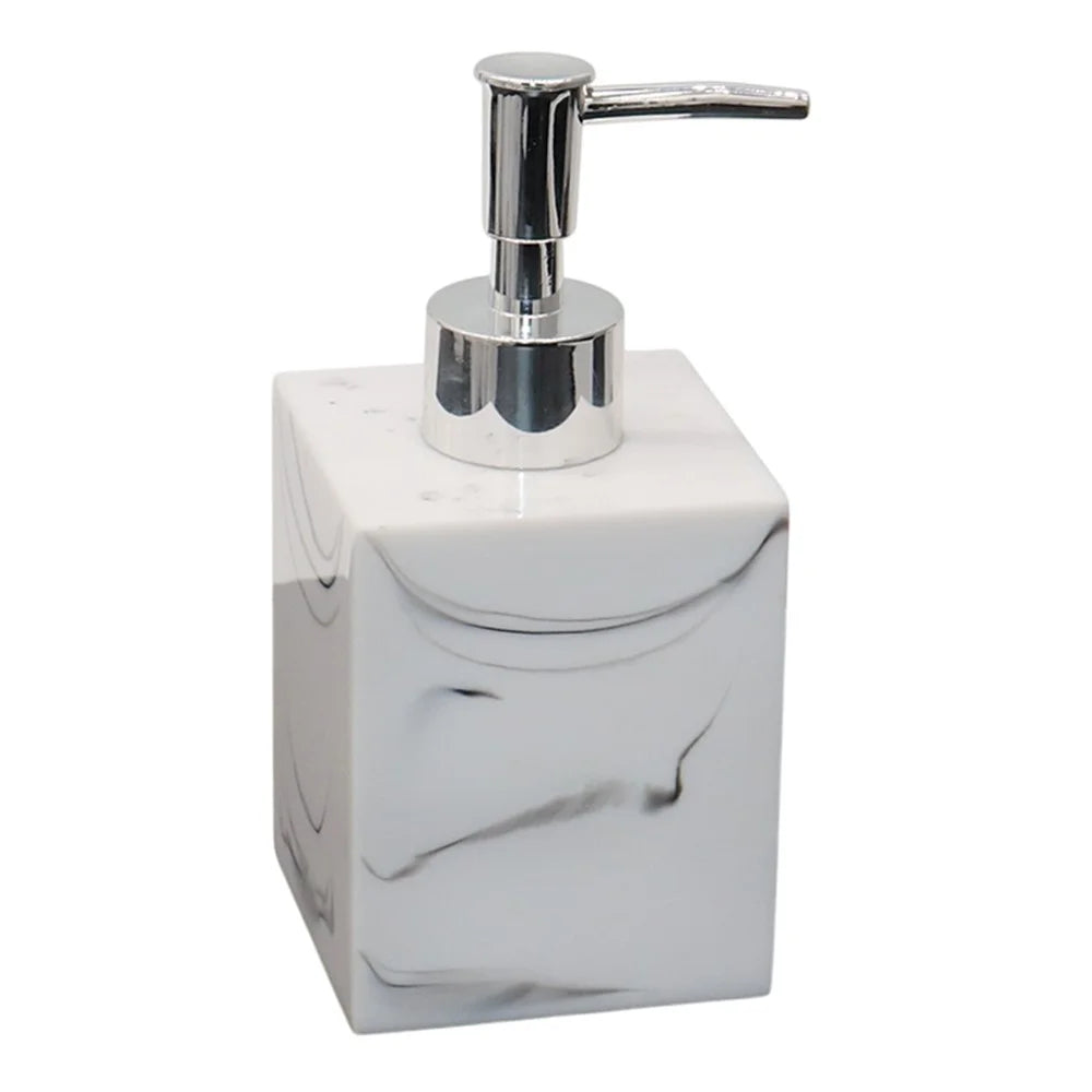 280ml Refillable Pump Dispenser Bottle Hand Soap Shampoo Body Wash Lotion Detergent Resin Bottle - White - 1