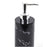 Nordic Marble Pattern 5-Piece Bathroom Accessories Set Resin Toiletries Kit Luxury Washroom Decor - Ink Black - 2