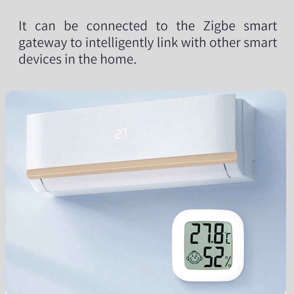 Tuya ZigBee Temperature Humidity Sensor LCD Display Thermometer Hygrometer Smart Home APP Monitoring - 5