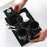 Marble Pattern Bathroom Accessories Set 6 Piece Luxury Toiletry Kit Soap Dispenser Toothbrush Holder - Ink Black - 4