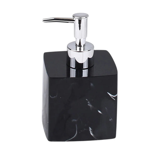 400ml Hotel Bathroom Dispenser For Shampoo Body Wash Hand Soap Resin Pump Bottle - Ink Black - 1