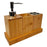 Bamboo Bathroom Accessories Set Toothbrush Holder Mouthwash Cup Lotion Dispenser Bottle with Base - 1