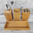 Bamboo Bathroom Accessories Set Toothbrush Holder Mouthwash Cup Lotion Dispenser Bottle with Base - 3