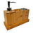 Bamboo Bathroom Accessories Set Toothbrush Holder Mouthwash Cup Lotion Dispenser Bottle with Base - 4