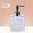 400ml Reusable Dispenser Bottle Hand Soap Shampoo Body Wash Lotion Detergent Refillable Resin Pump Container - Pearl White - 2