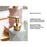 4Pcs / Set Ceramic Bathroom Accessories Nordic Style Lotion Dispenser Bottle Toothbrush Holder Soap Dish Mouthwash Cup - Pink - 6