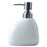 450ml Hotel Bathroom Ceramic Refillable Dispenser Bottle Hand Soap Shampoo Shower Gel Lotion Pump Bottle - White - 2