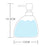 450ml Hotel Bathroom Ceramic Refillable Dispenser Bottle Hand Soap Shampoo Shower Gel Lotion Pump Bottle - White - 4