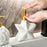 Nordic Bathroom Hotel Ceramic Dispenser Bottle Soap Shampoo Conditioner Lotion Refillable Pump Bottle - Shell - 3