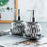 400ml Ceramic Refillable Dispenser Bottle Hand Soap Shower Gel Shampoo Lotion Hotel Bathroom Pump Bottle - Silver - 2