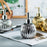 400ml Ceramic Refillable Dispenser Bottle Hand Soap Shower Gel Shampoo Lotion Hotel Bathroom Pump Bottle - Silver - 4