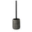 Long Handle Toilet Brush with Ceramic Draining Base Bathroom Cleaning Tool - Dark Color - 1