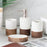 Vintage Ceramic Bathroom Accessories Set Lotion Dispenser Soap Dish Toothbrush Holder Rinsing Cup - 3