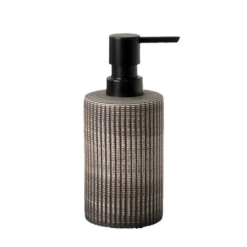 350ml Vintage Ceramic Refillable Dispenser Bottle Bathroom Liquid Soap Shampoo Pump Bottle - Dark Color - 1